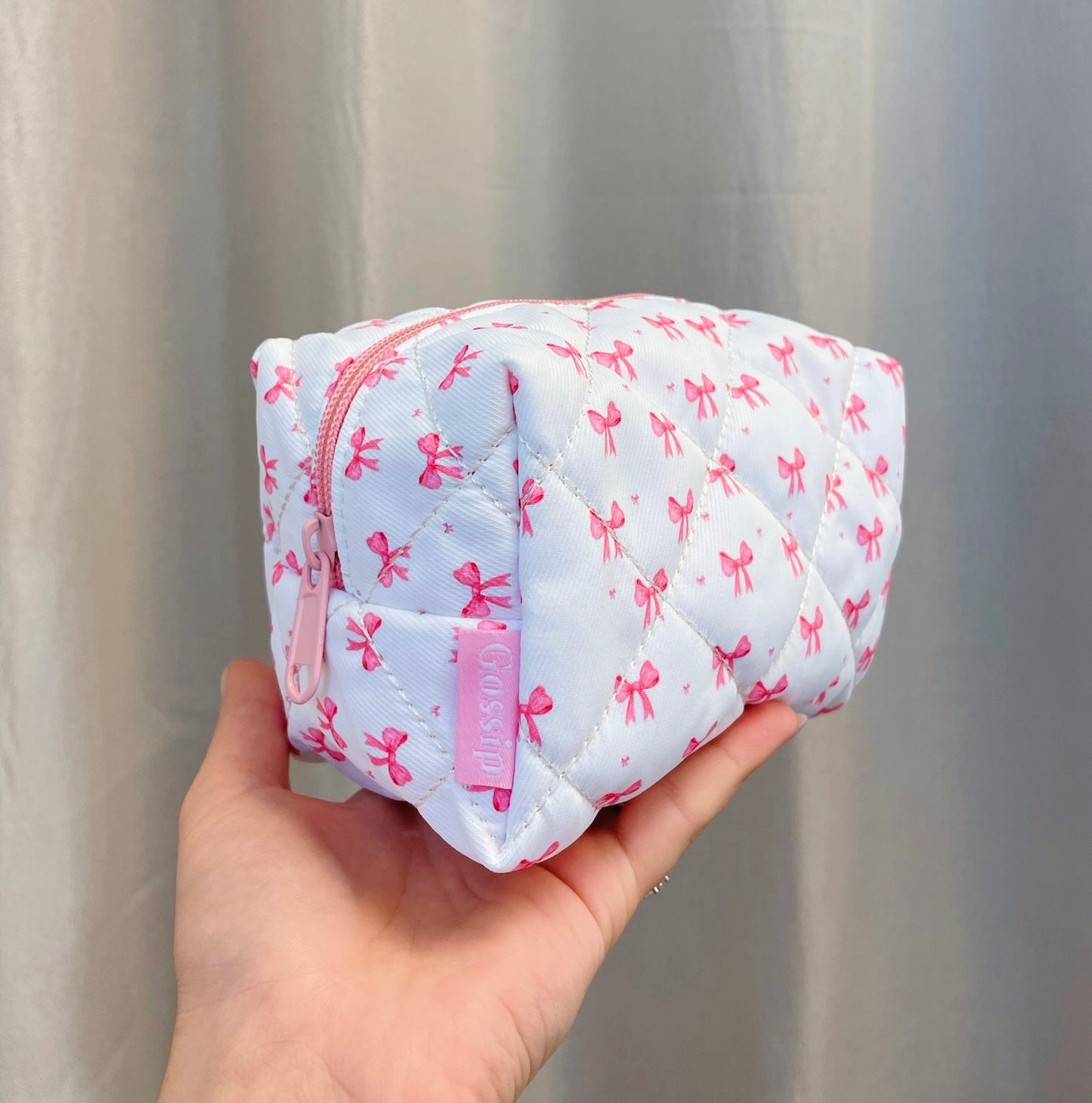 Pink Bows Makeup Bag