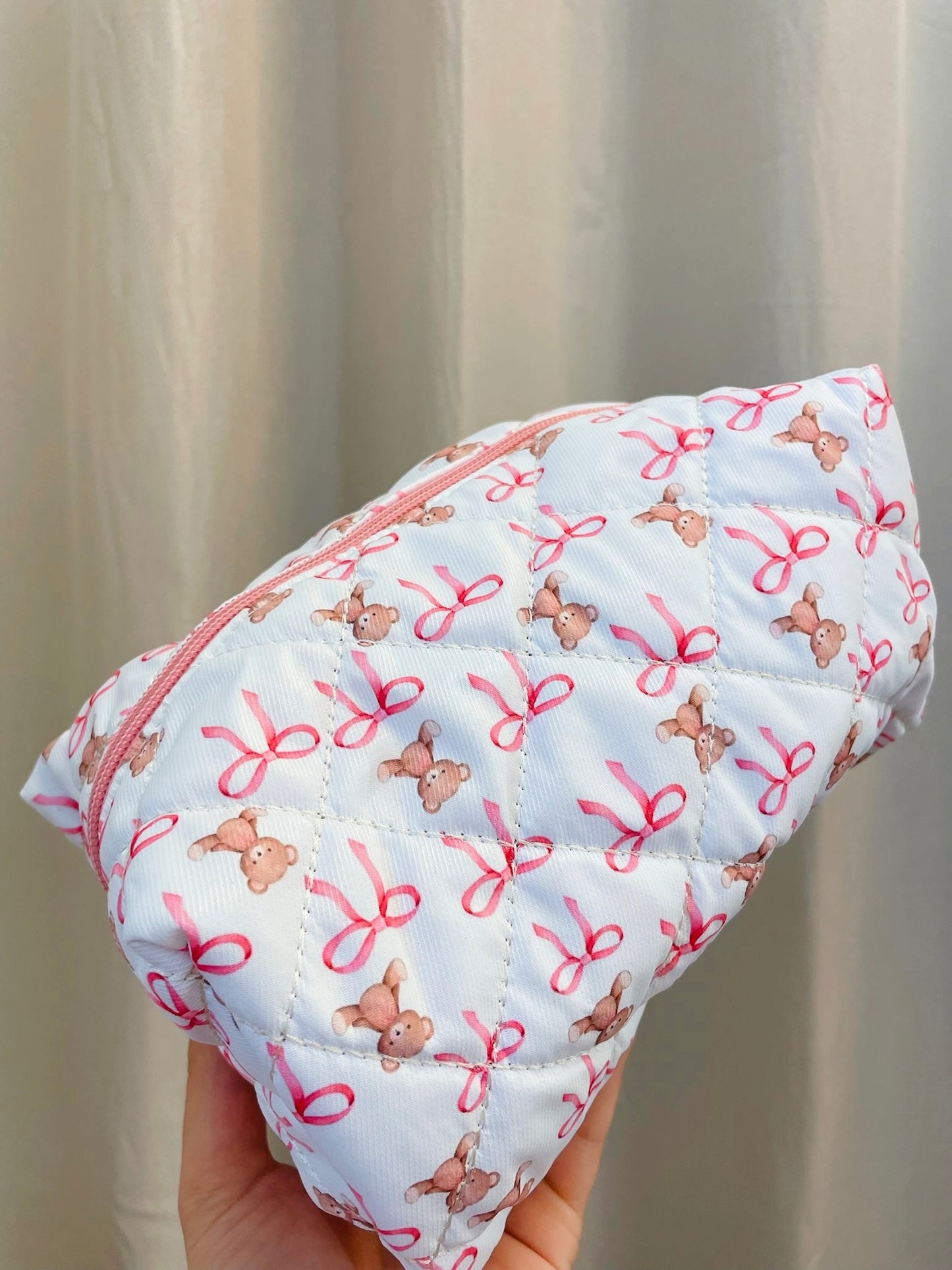Bears & Bows Makeup Bag