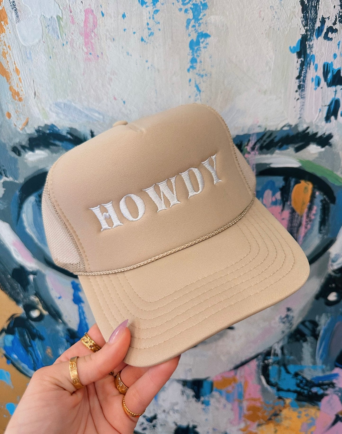 Howdy - Embroidery Trucker Hat