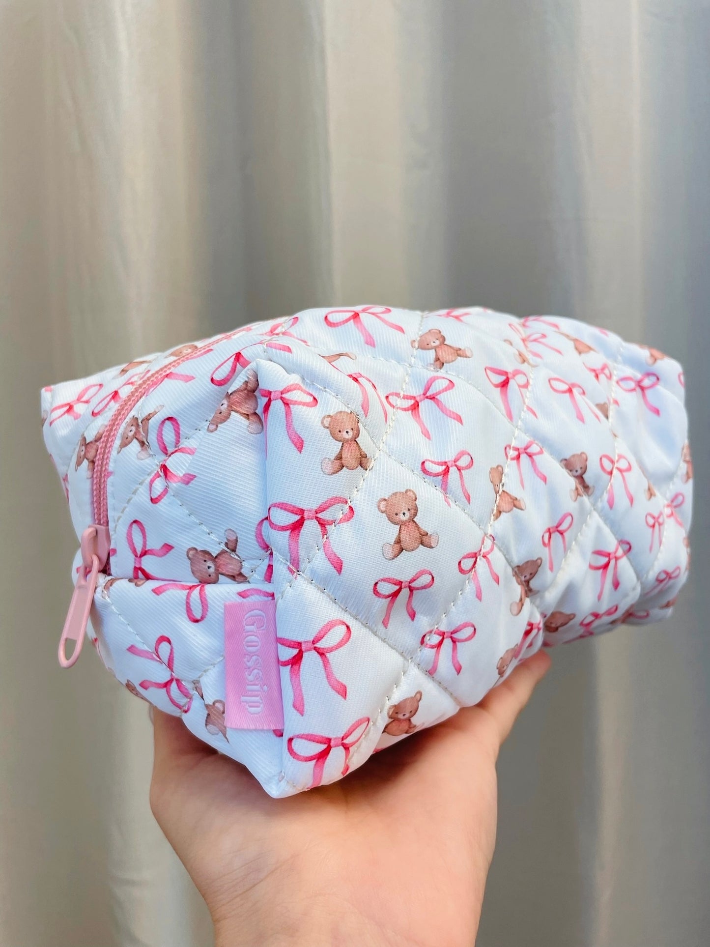 Bears & Bows Makeup Bag