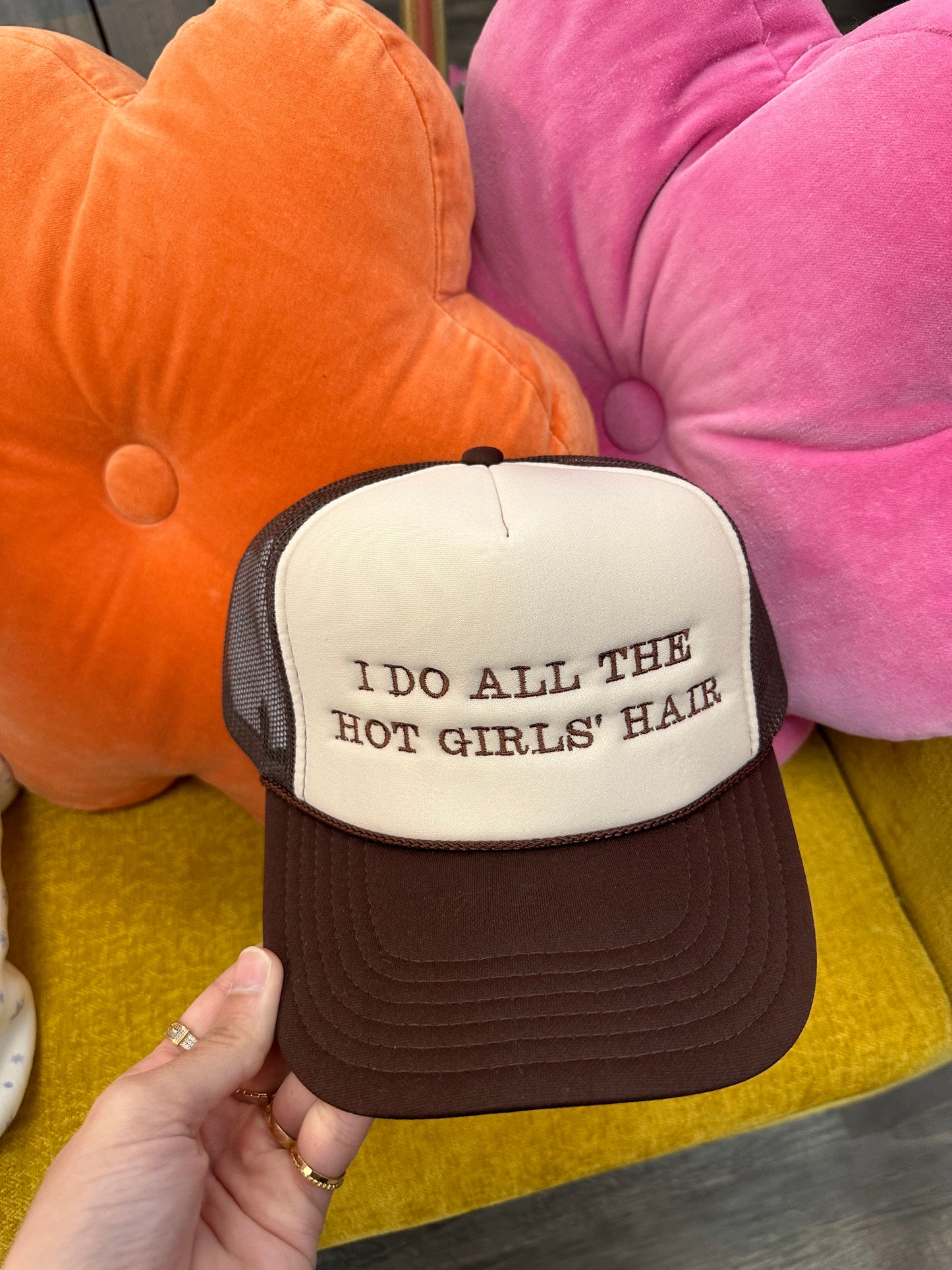 I Do All The Hot Girls' Hair Trucker Hat