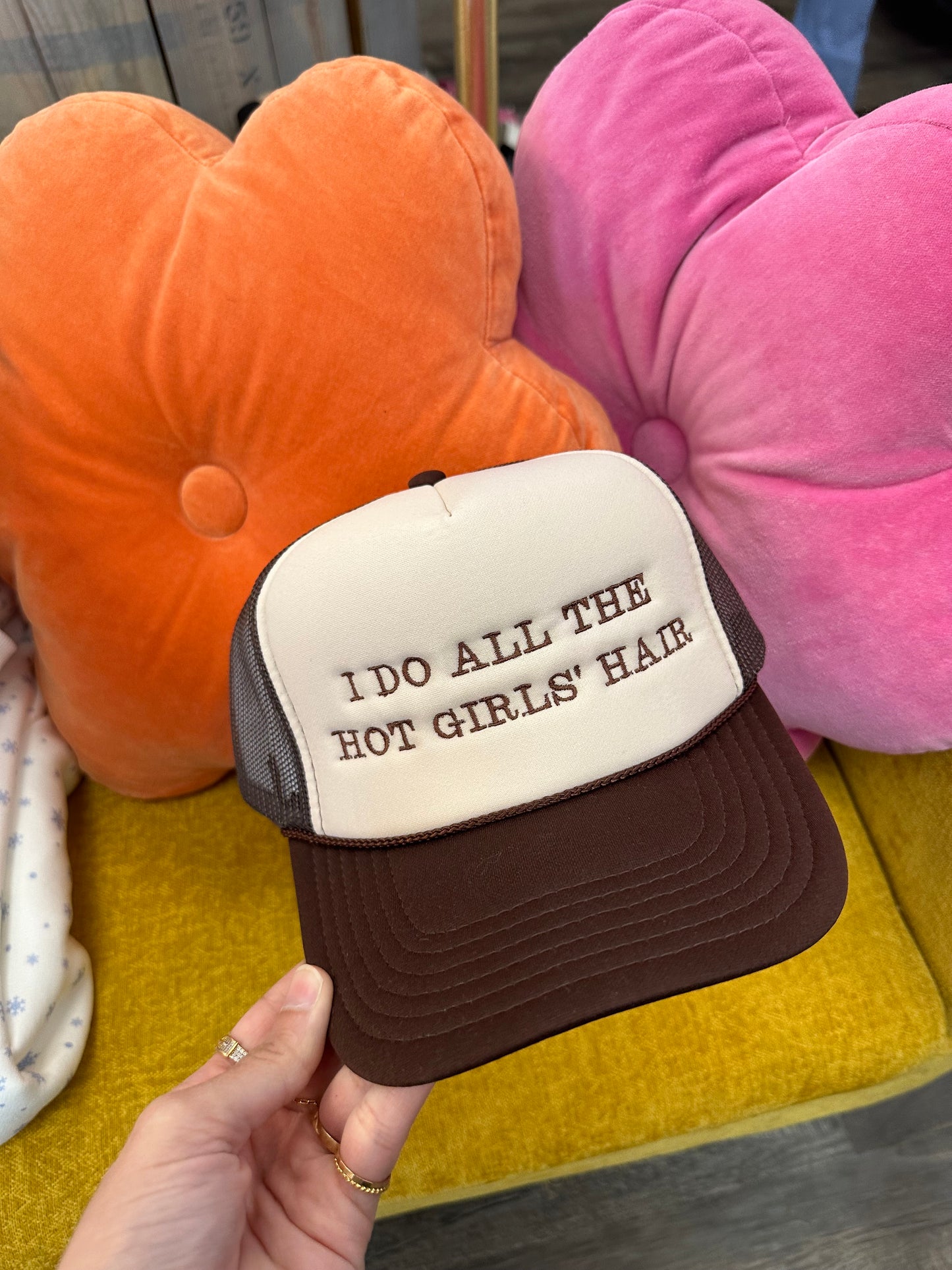 I Do All The Hot Girls' Hair Trucker Hat