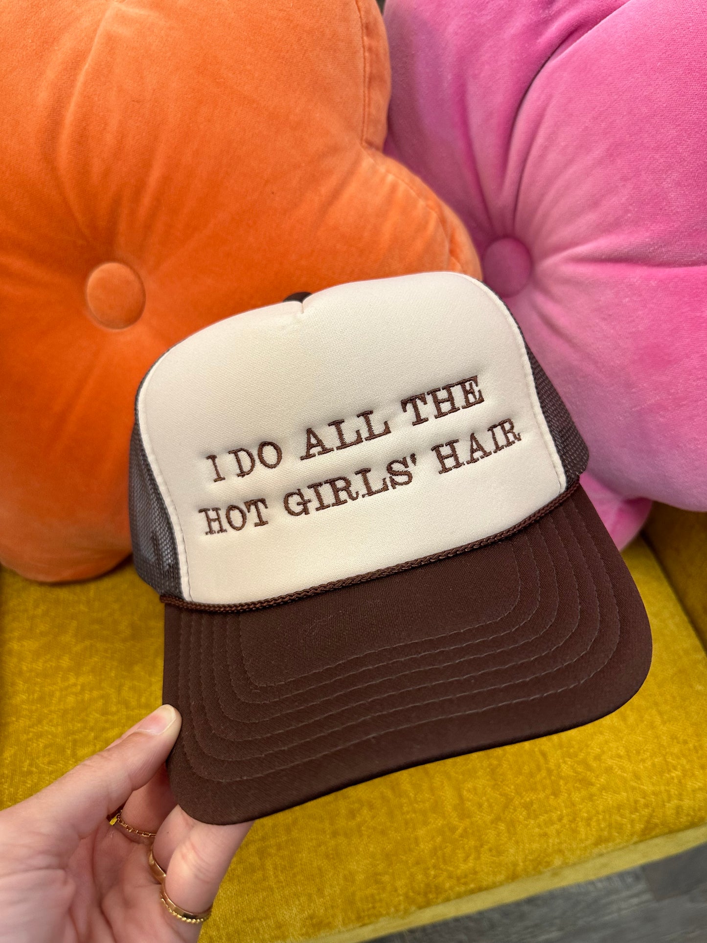 I Do All The Hot Girls' Hair Trucker Hat