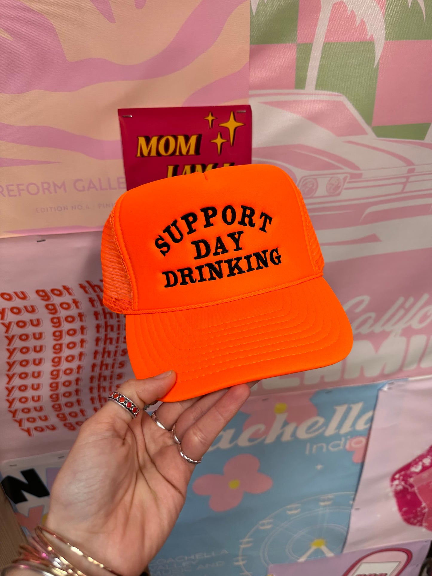 Copy of Support Day Drinking Neon Orange