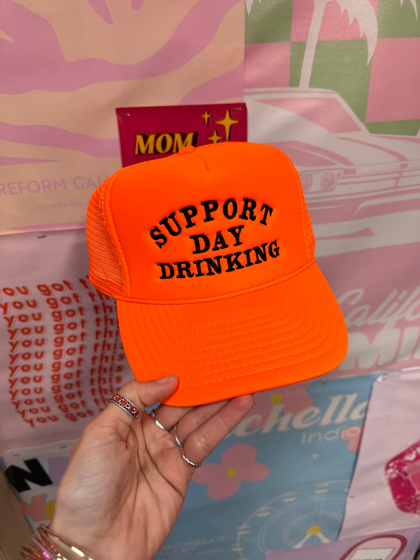 Copy of Support Day Drinking Neon Orange