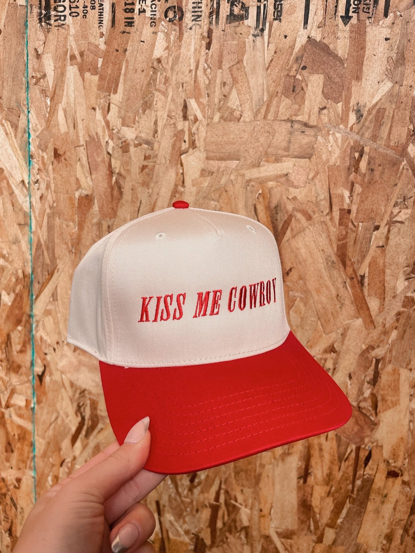 Kiss Me Cowboy - Embroidery Trucker Hat