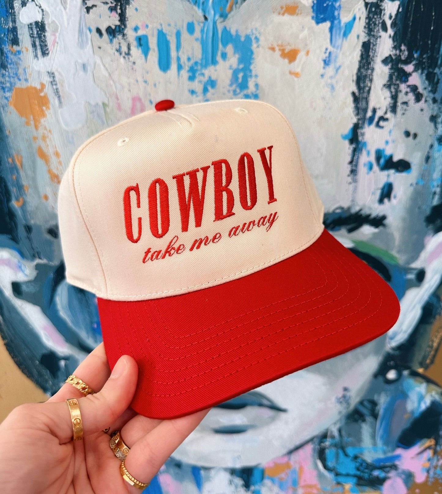 Cowboy Take Me Away Embroidery Hat