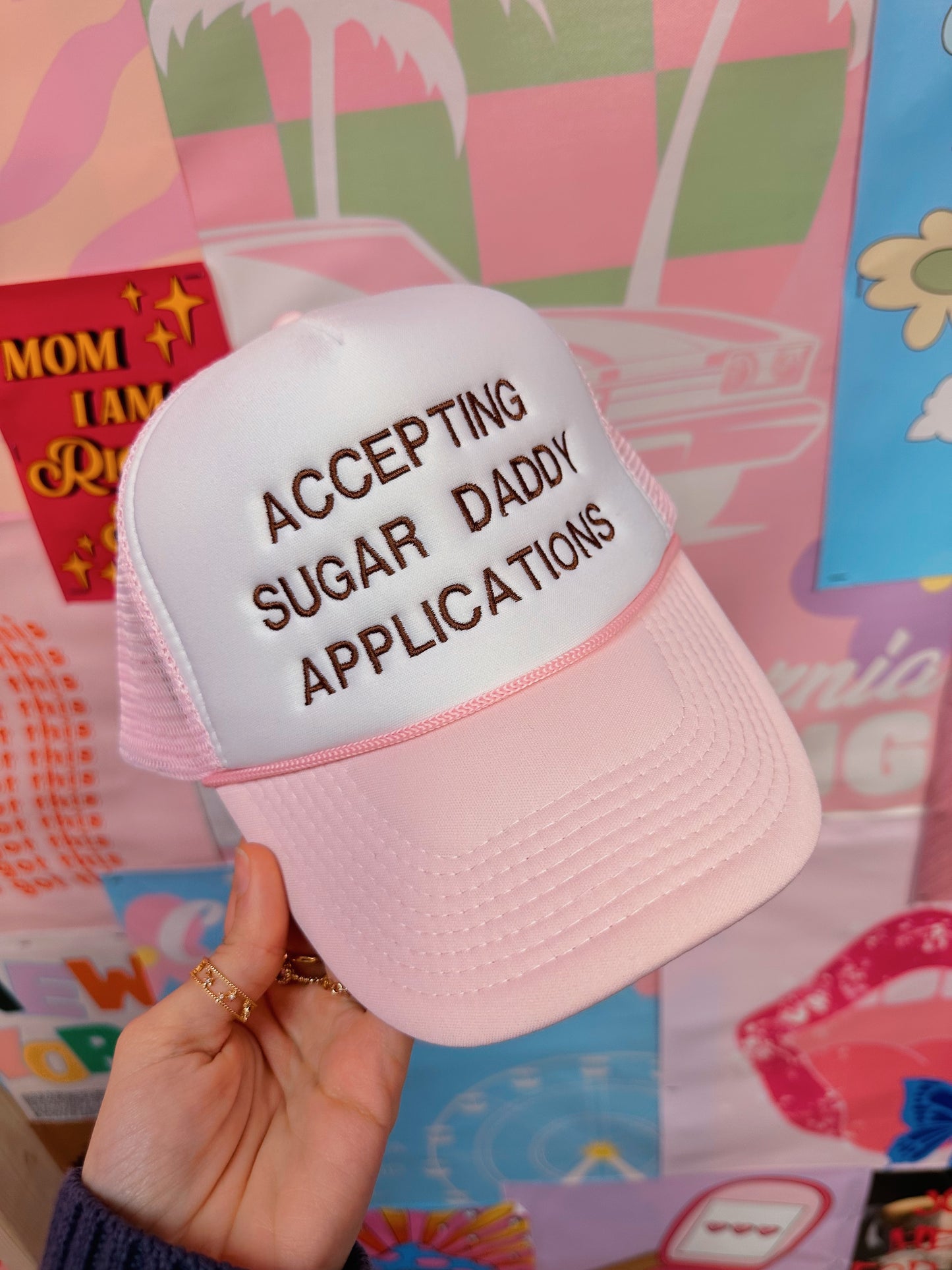 Accepting Sugar Daddy Applications Trucker Hat