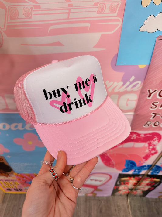 Buy me a drink Pink Trucker Hat
