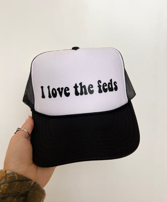 I Love The Feds - Vinyl Trucker Hat