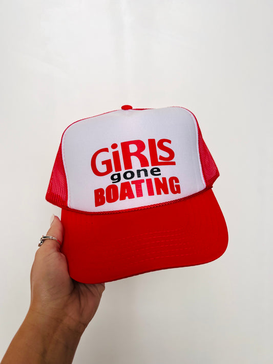 Girls Gone Boating - Vinyl Trucker Hat