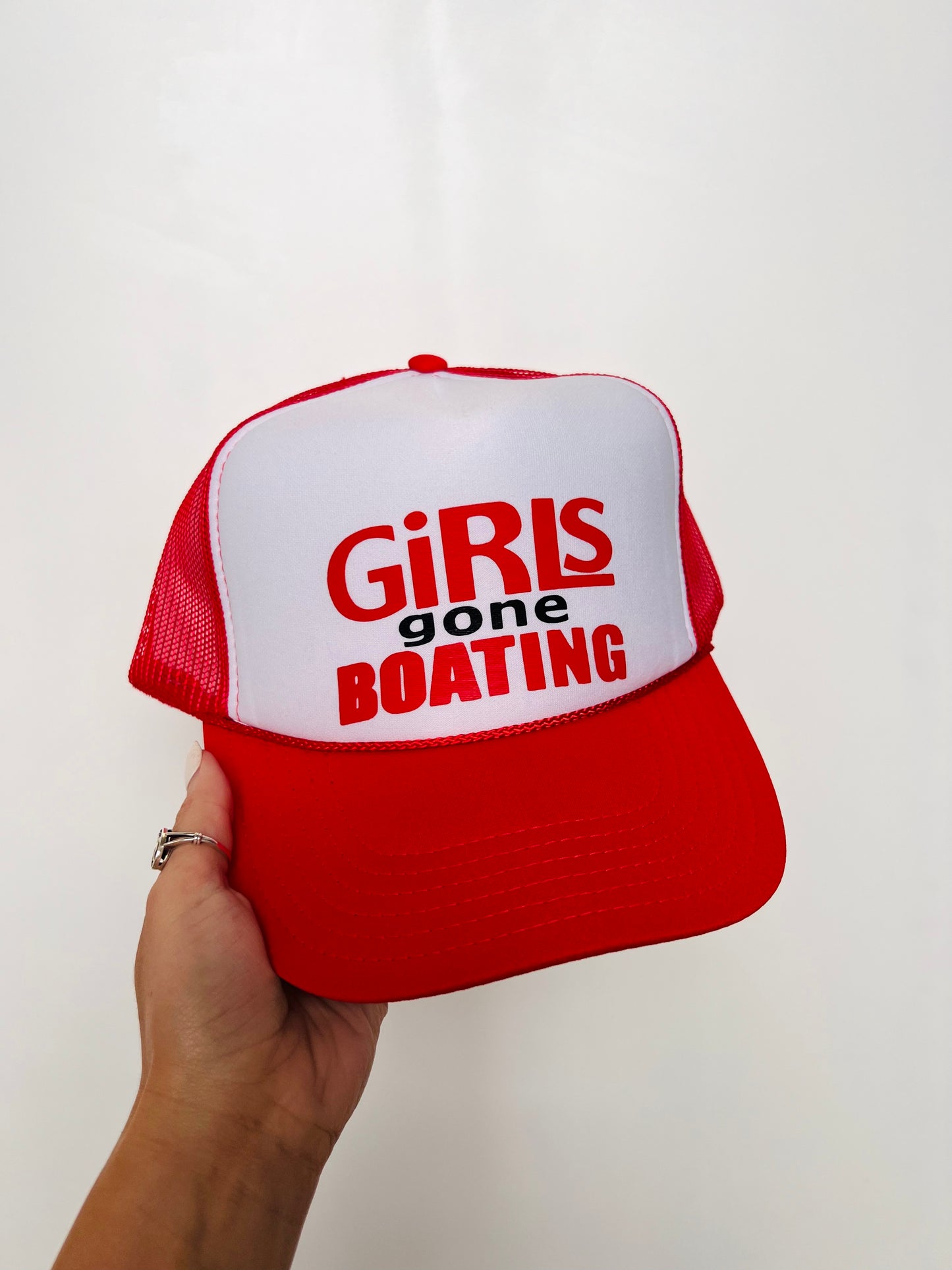 Girls Gone Boating - Vinyl Trucker Hat