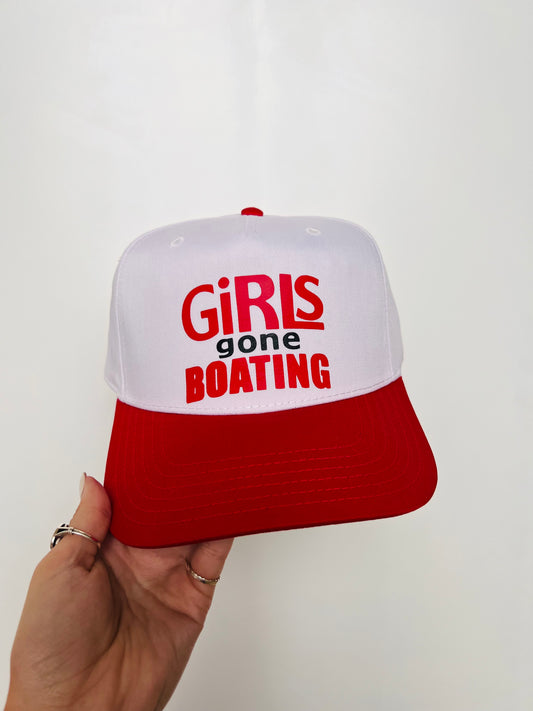 Girls Gone Boating - Vinyl Canvas Trucker Hat