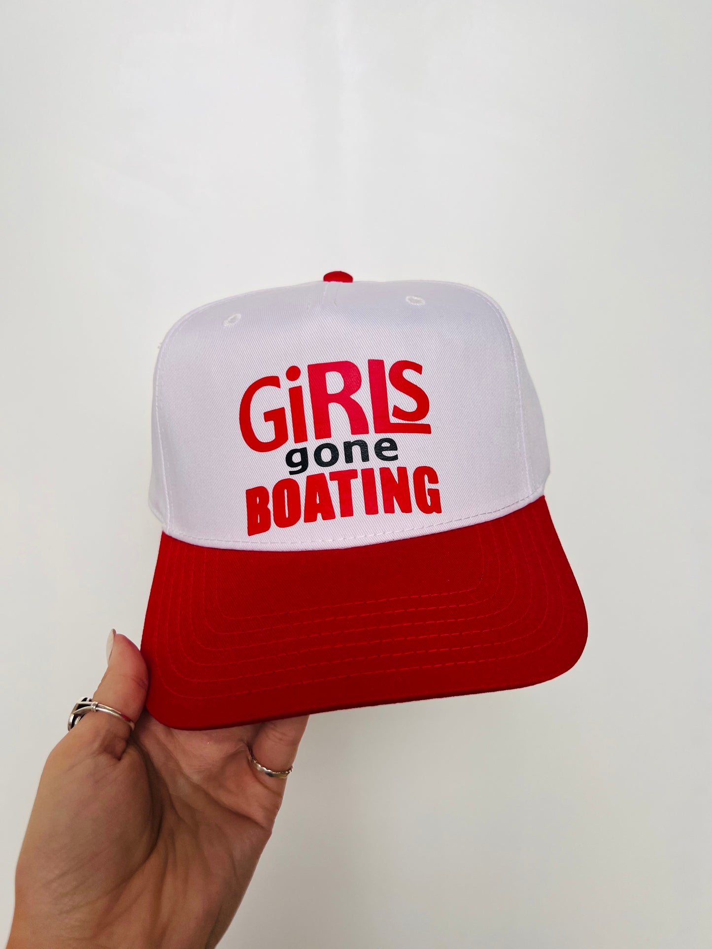 Girls Gone Boating - Vinyl Canvas Trucker Hat