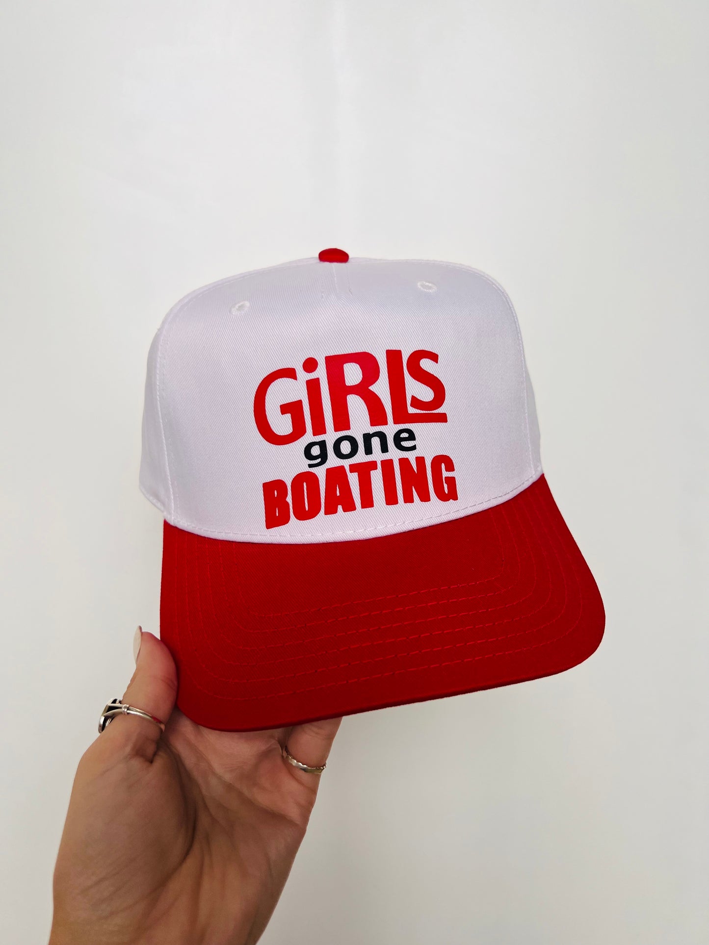 Girls Gone Boating - Vinyl Canvas Trucker Hat