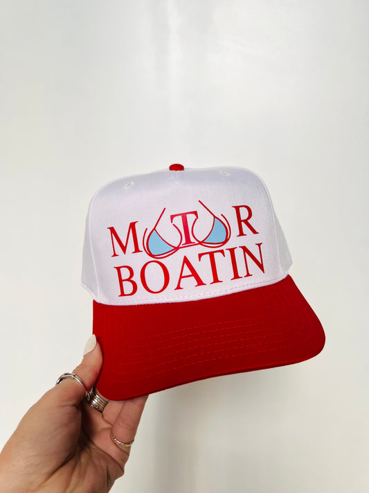 Motor Boatin - Vinyl Trucker Hat