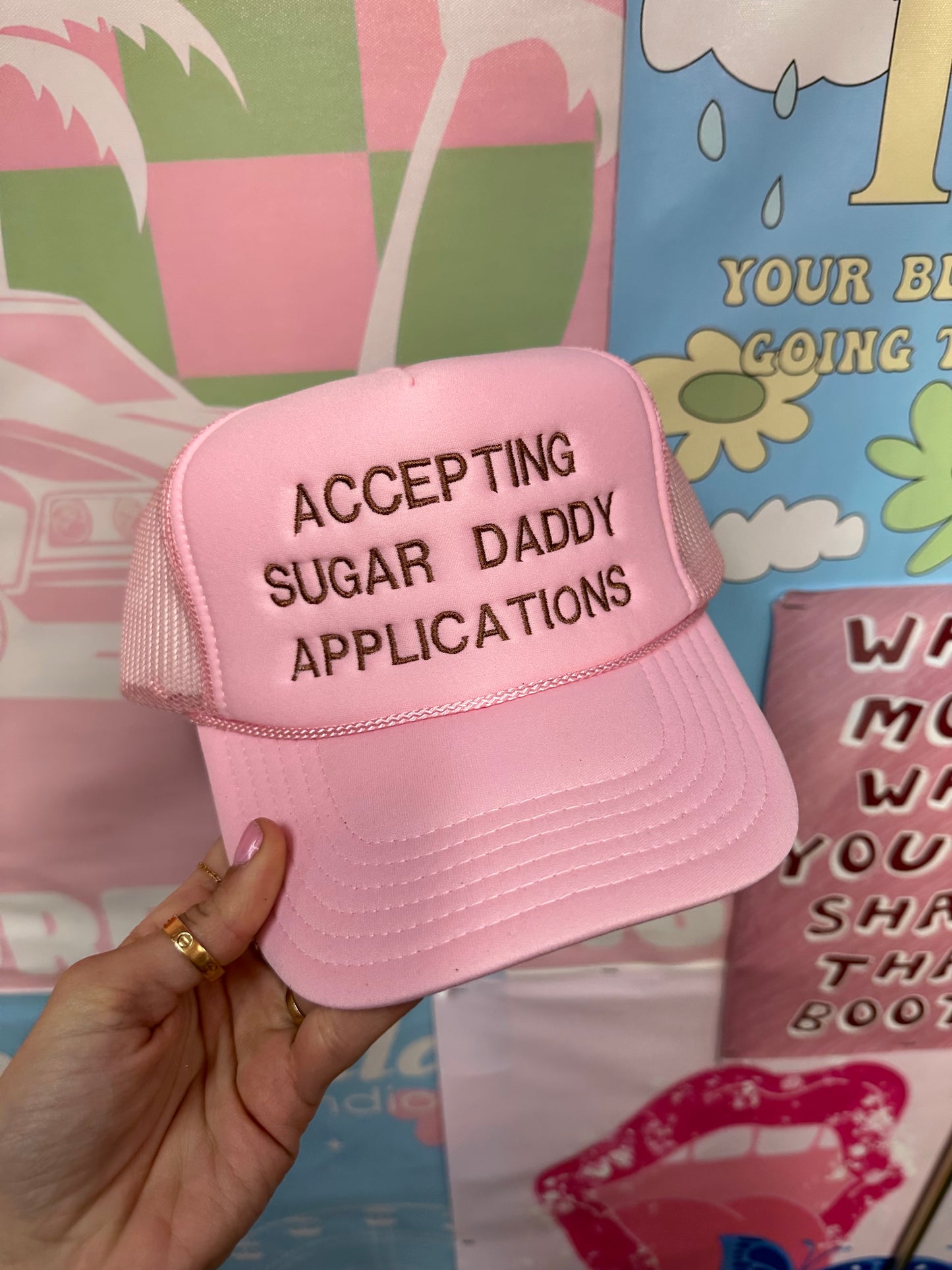 Accepting Sugar Daddy Applications Trucker Hats