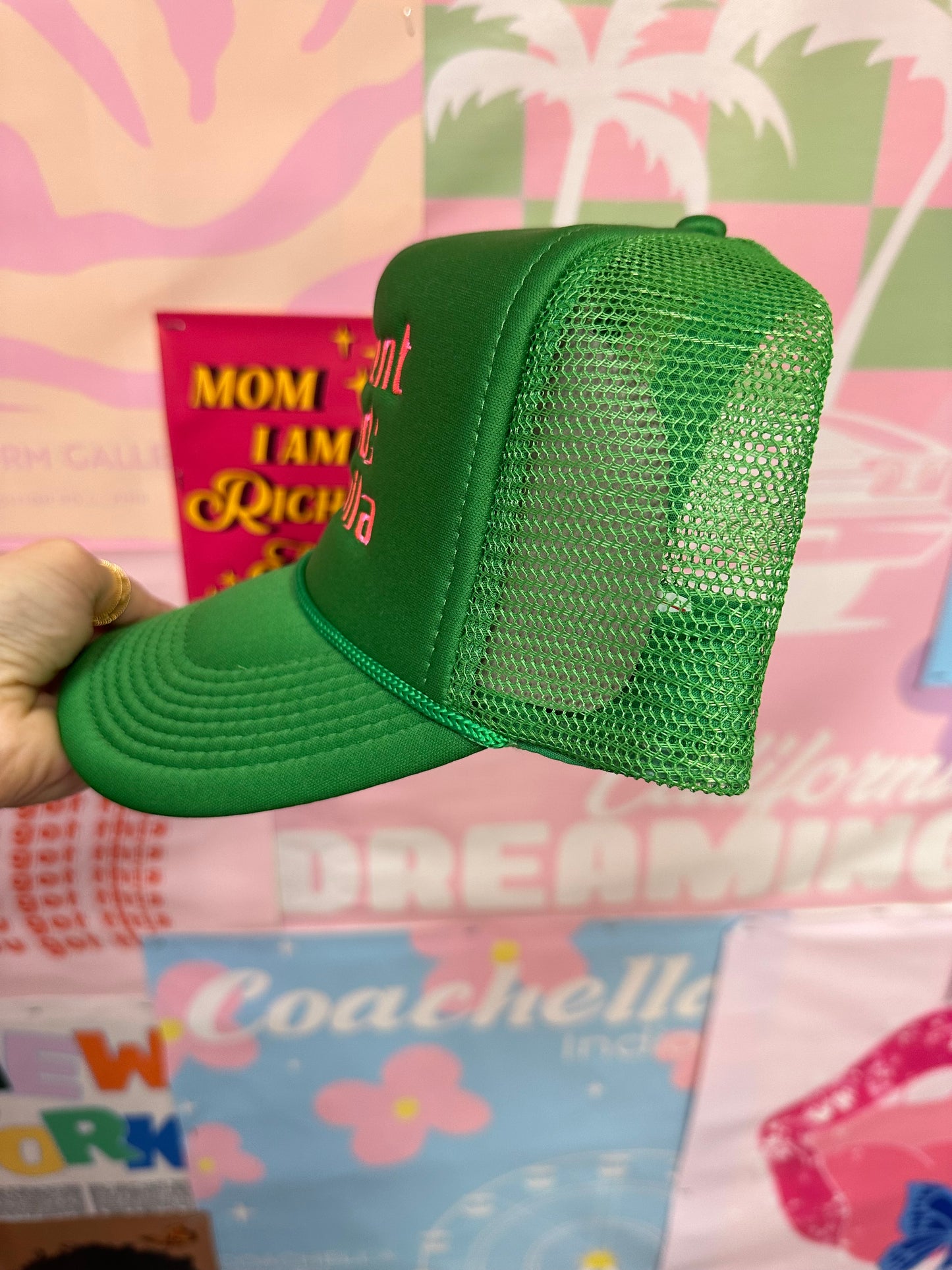 Current Mood: Tequila Green Trucker Hat