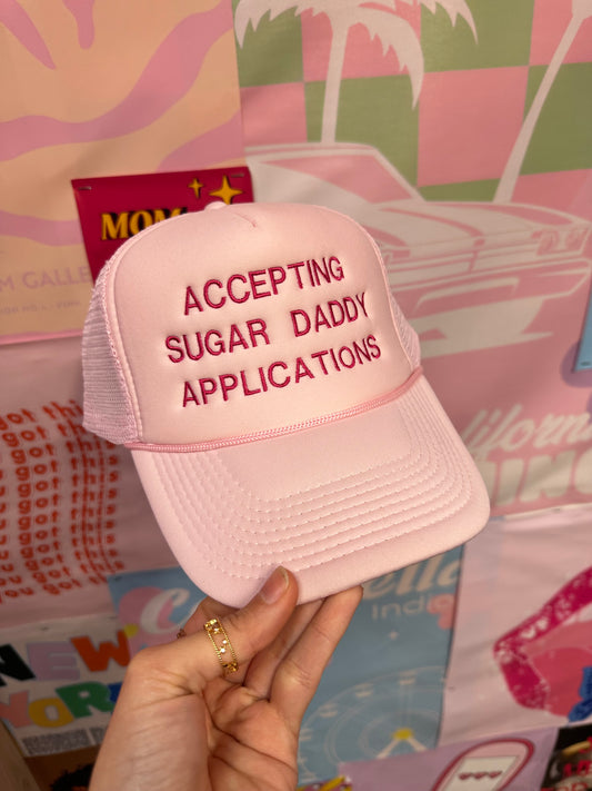 Accepting Sugar Daddy Applications Trucker Hat