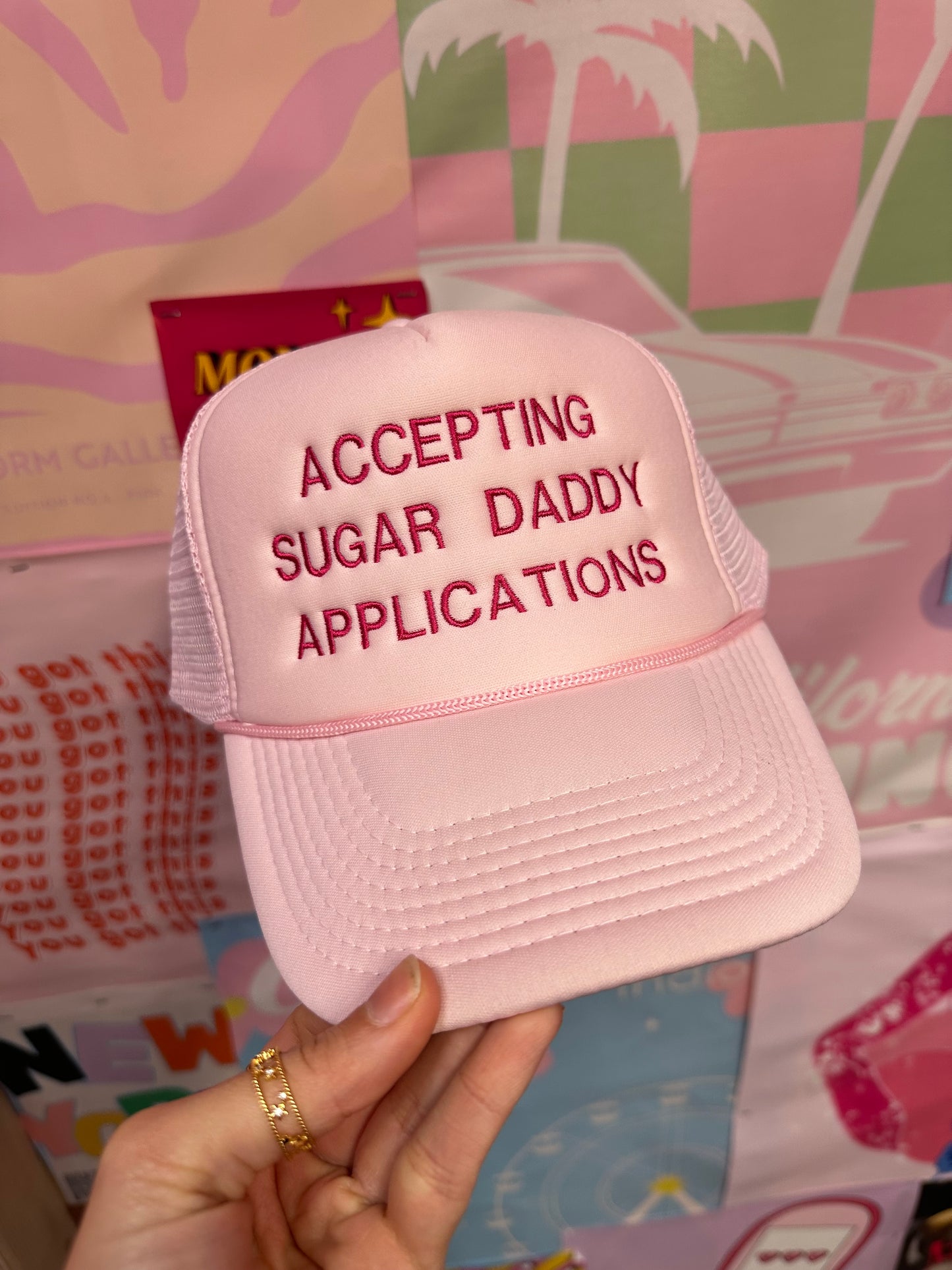 Accepting Sugar Daddy Applications Trucker Hat