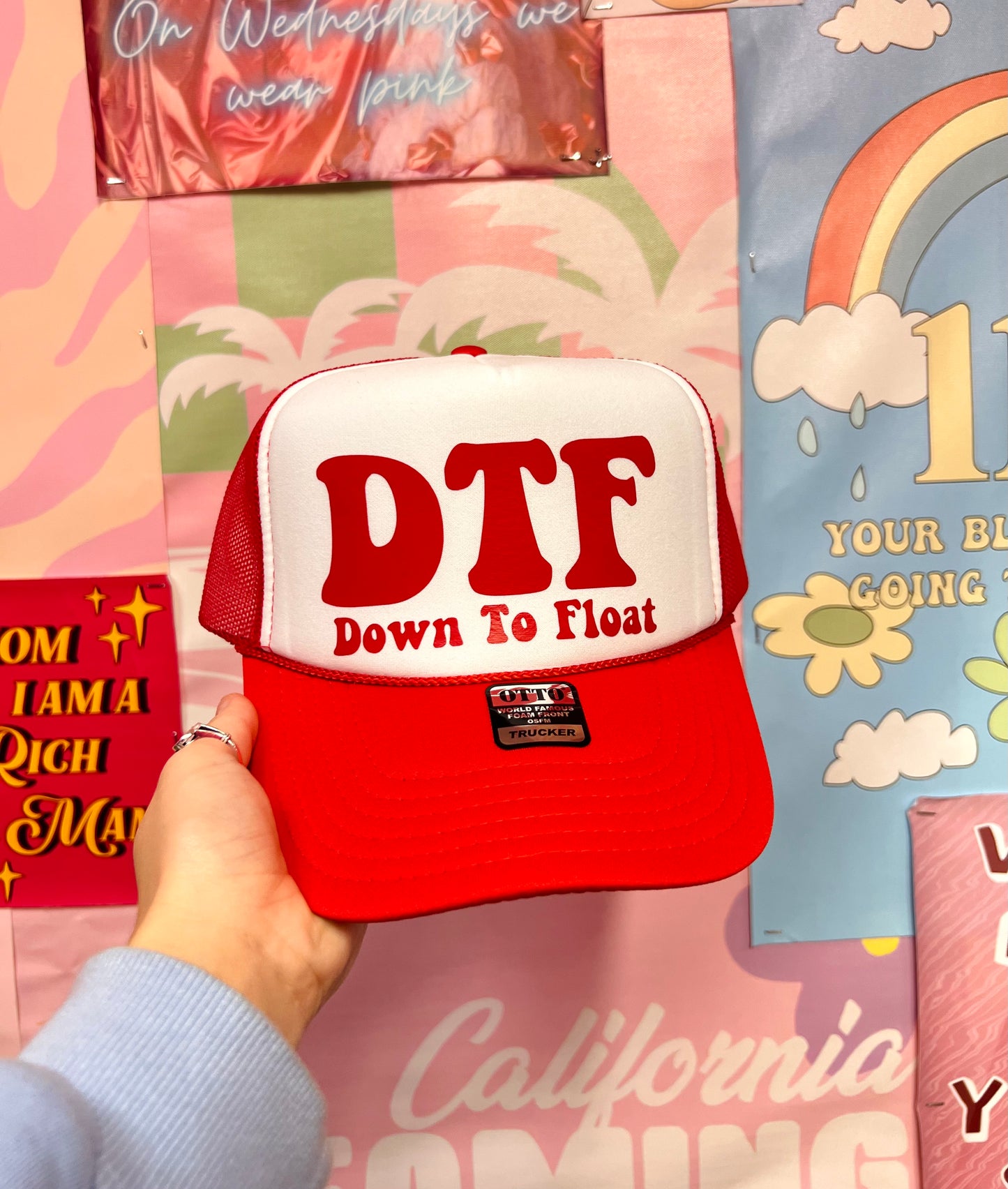 DTF Down To Float - Vinyl Trucker Hat