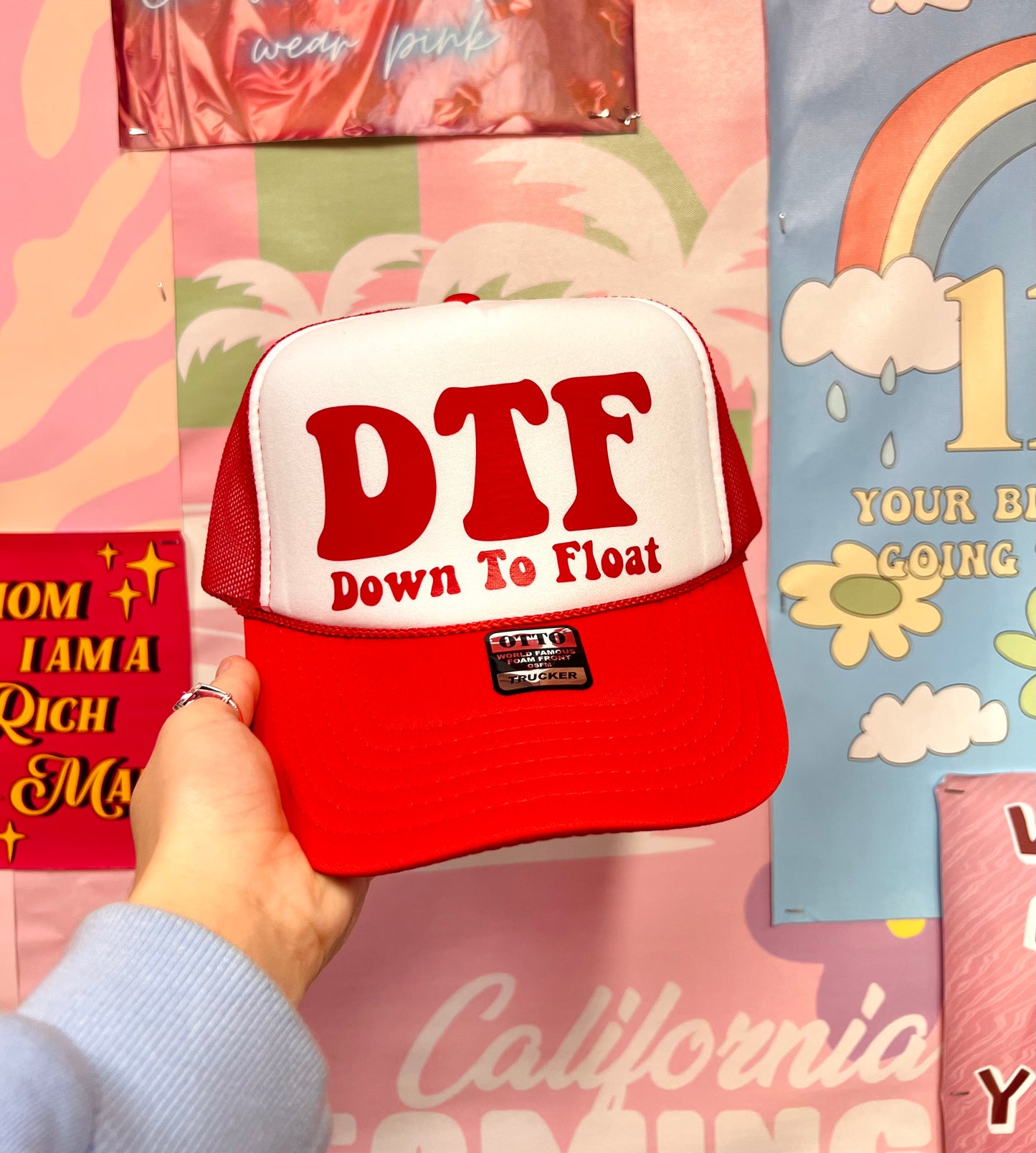 DTF Down To Float - Vinyl Trucker Hat