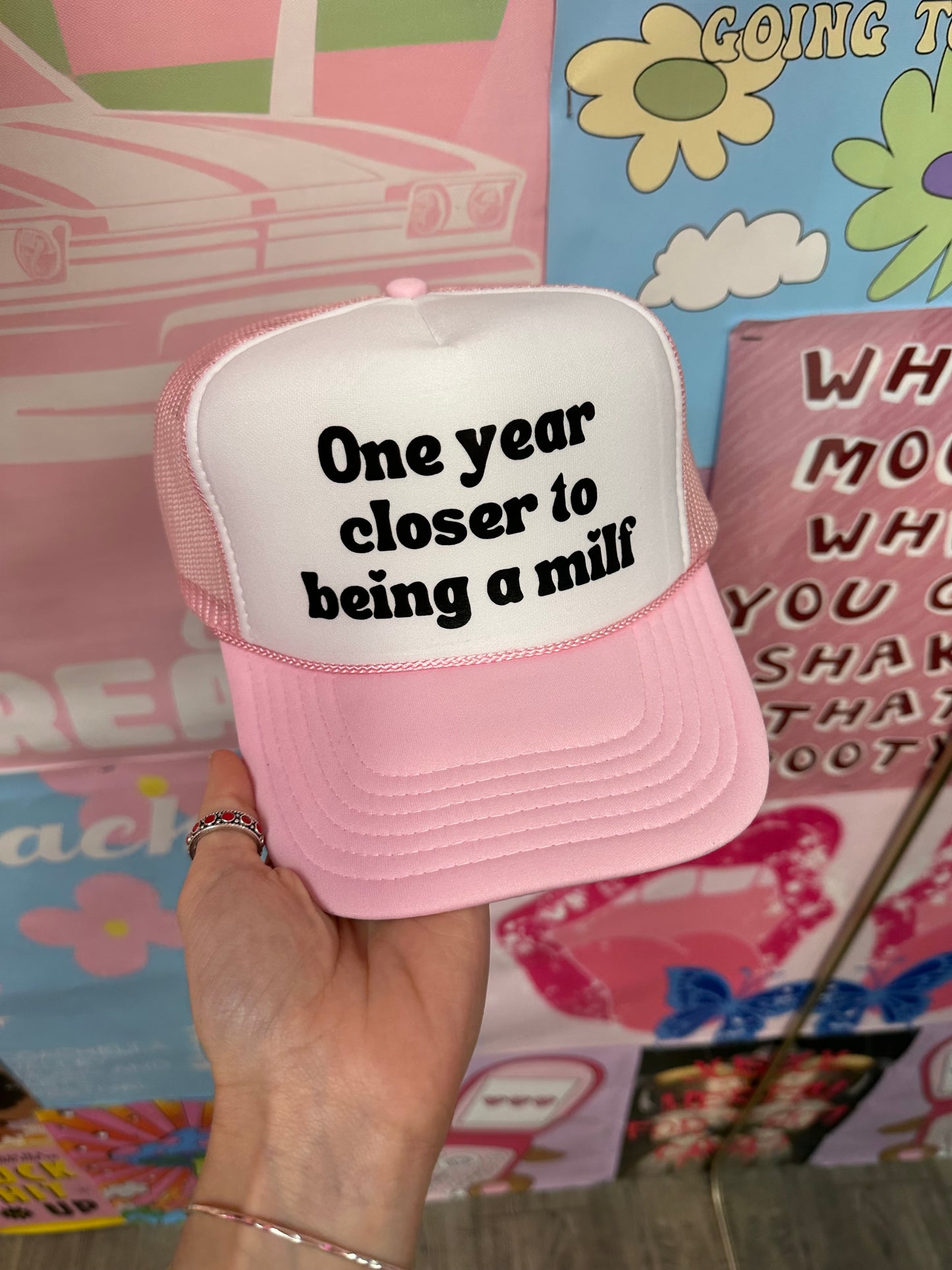 One year Close To Being A MILF Trucker Hat