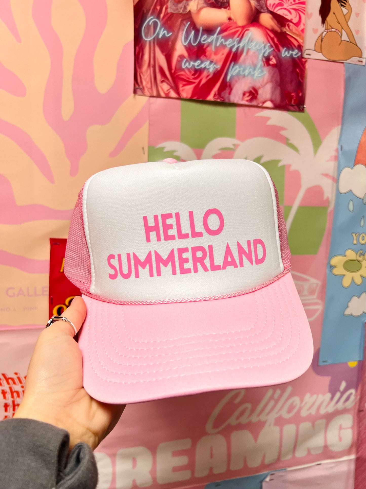 Hello Summerland - Vinyl Trucker Hat