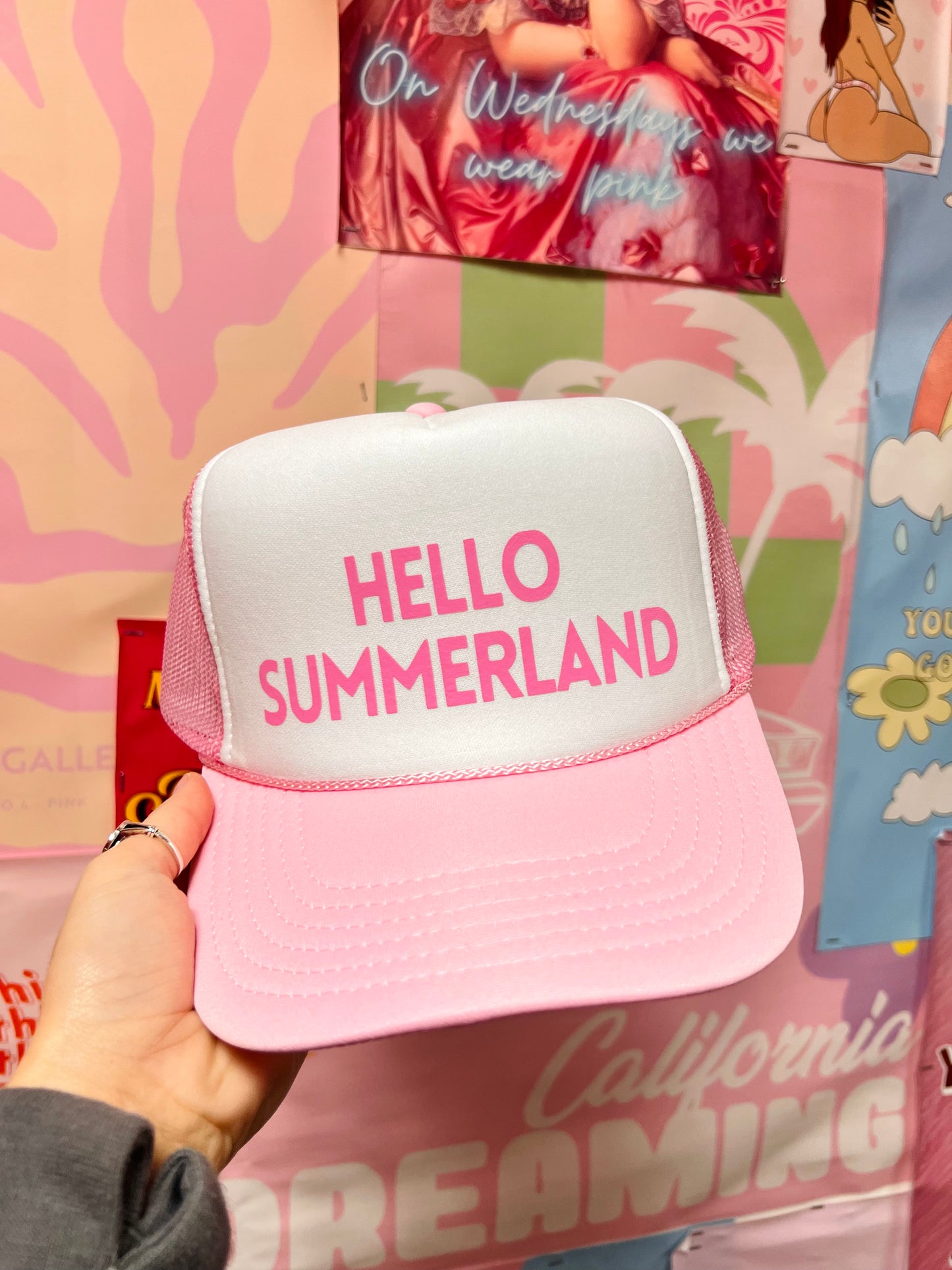 Hello Summerland - Vinyl Trucker Hat