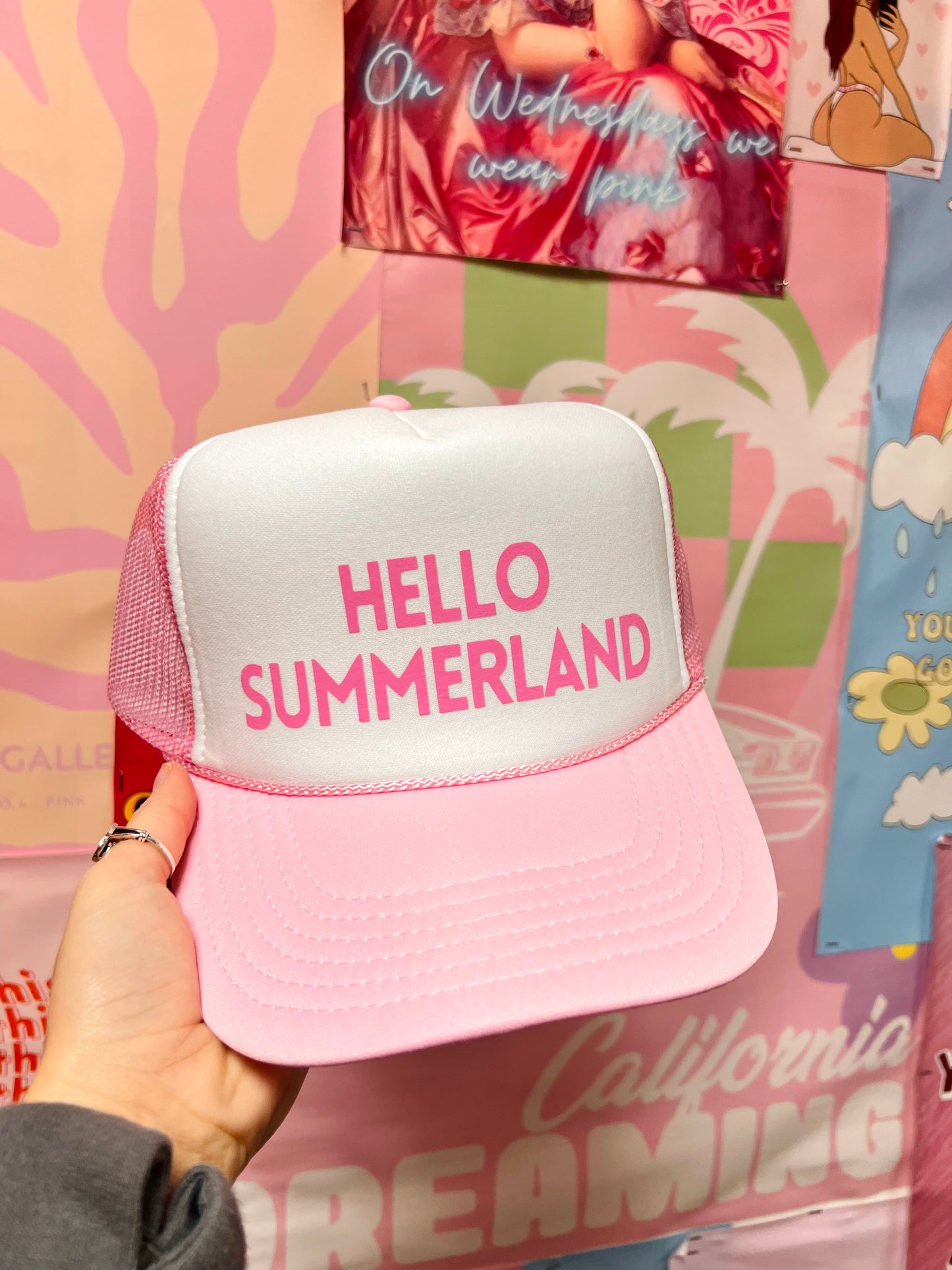 Hello Summerland - Vinyl Trucker Hat