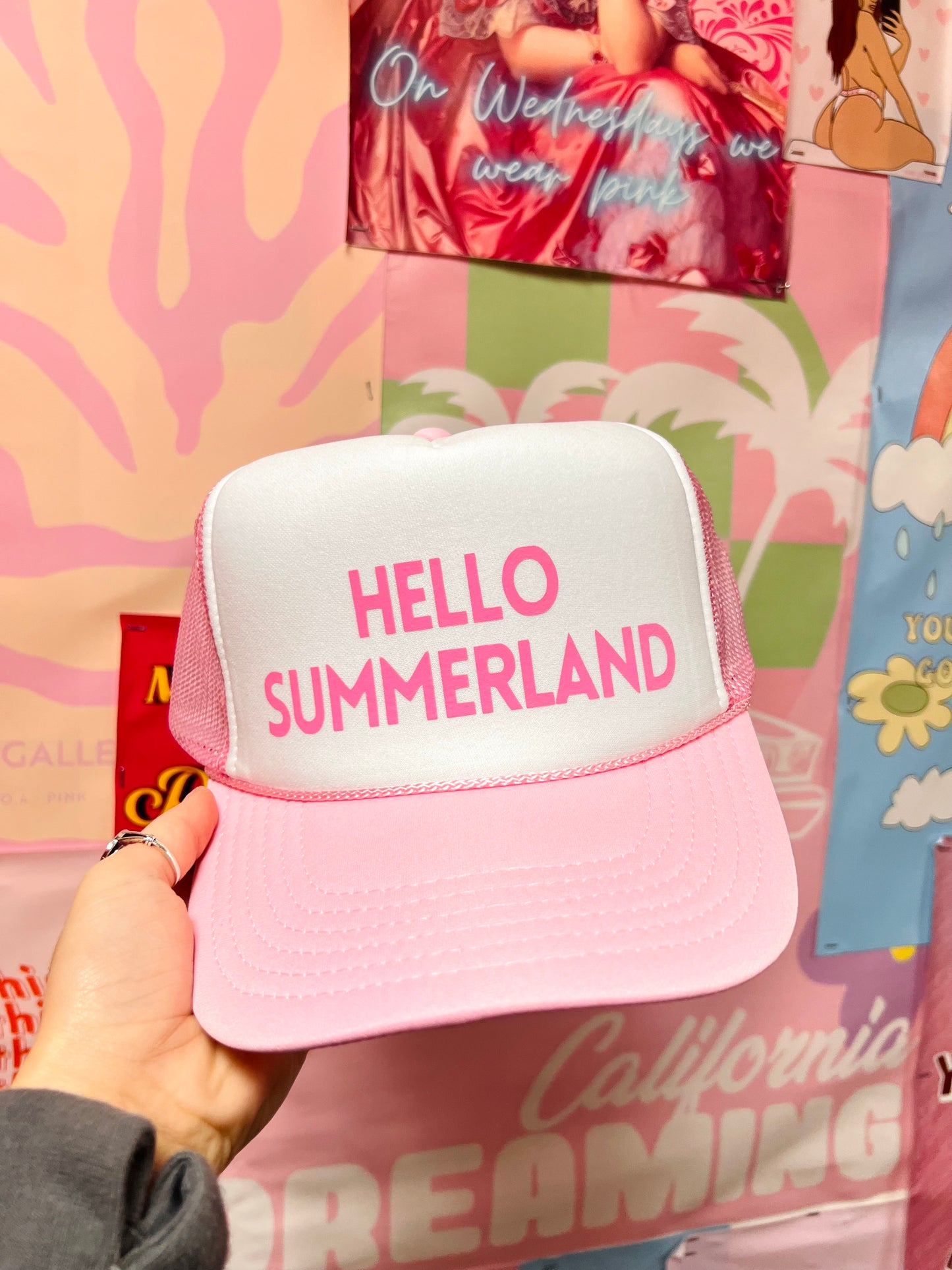 Hello Summerland - Vinyl Trucker Hat