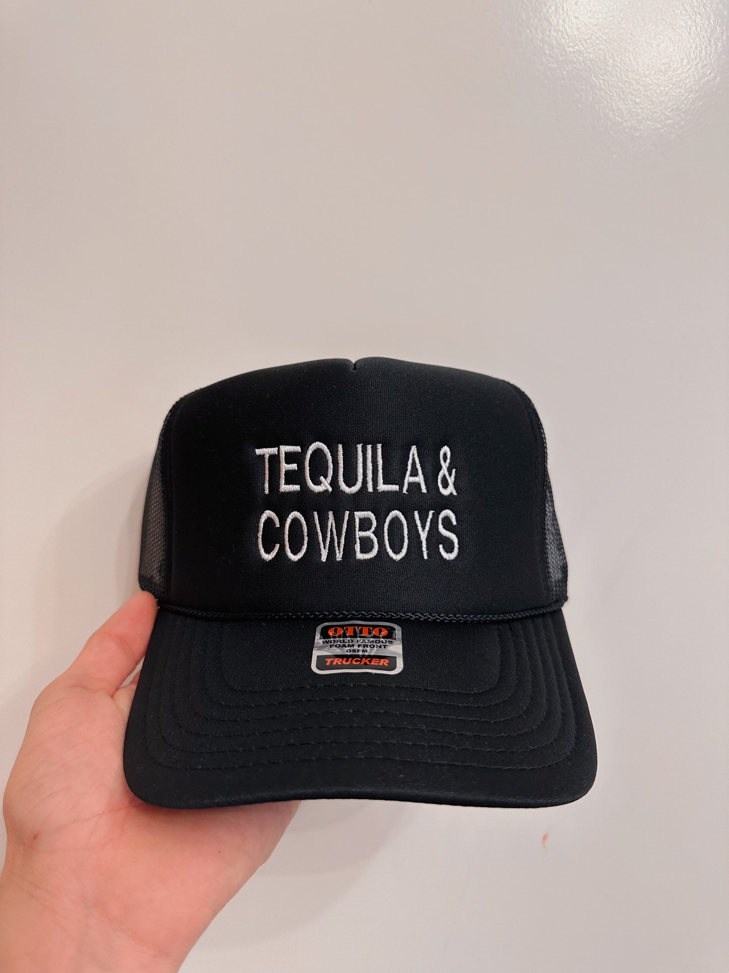 Tequila & Cowboys Black Trucker Hat