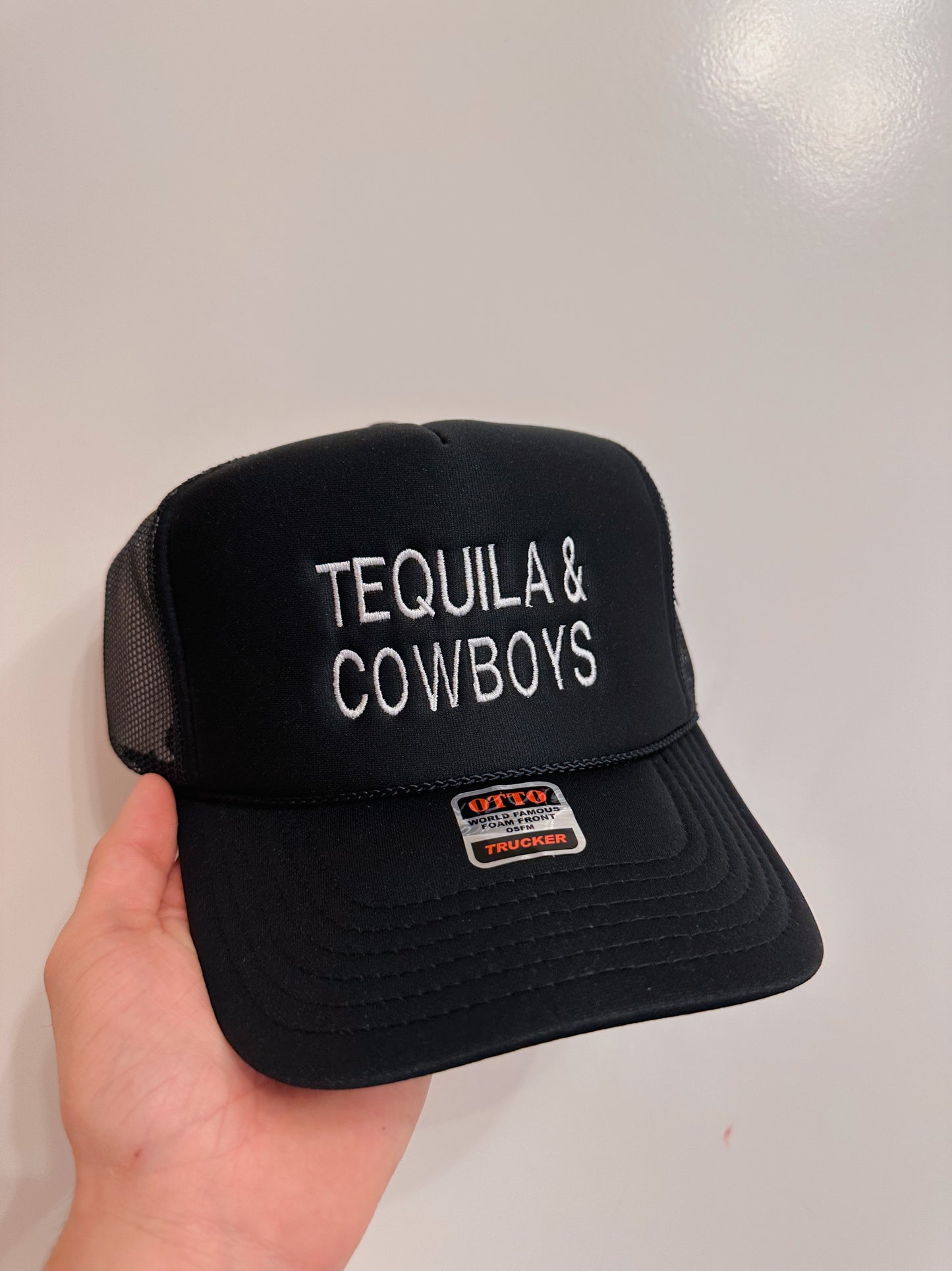 Tequila & Cowboys Black Trucker Hat