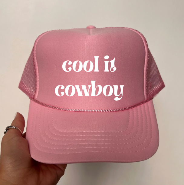 Cool It Cowboy - Vinyl Trucker Hat